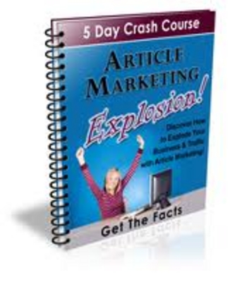 Product picture Article Marketing Explosion 5 Day Course (PLR)
