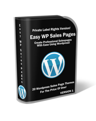 Product picture Easy WordPress Sales Page (PLR)